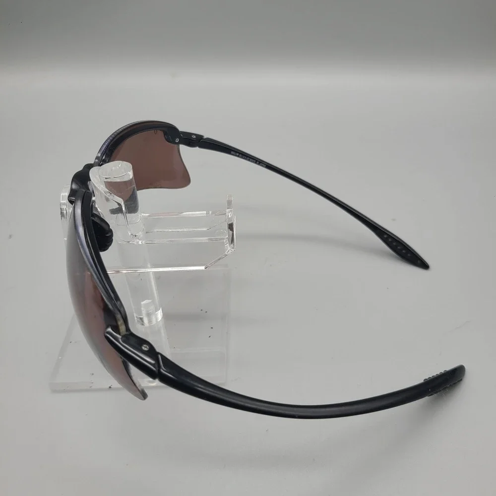 Maui Jim Turtle Bay MJ-411-02 Black Sport Sunglasses Bronze Polarized Lens Japan